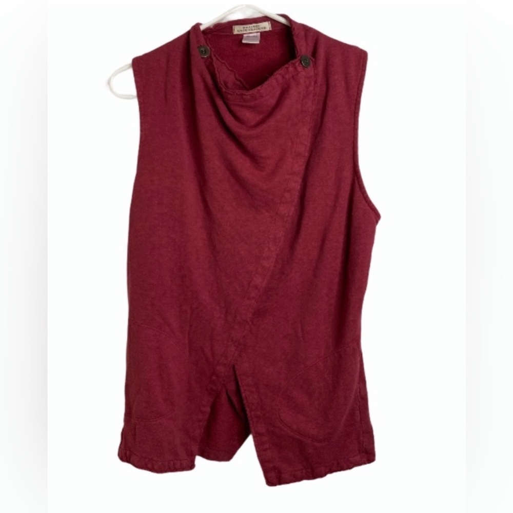 Prairie Underground Maroon Waterfall Vest